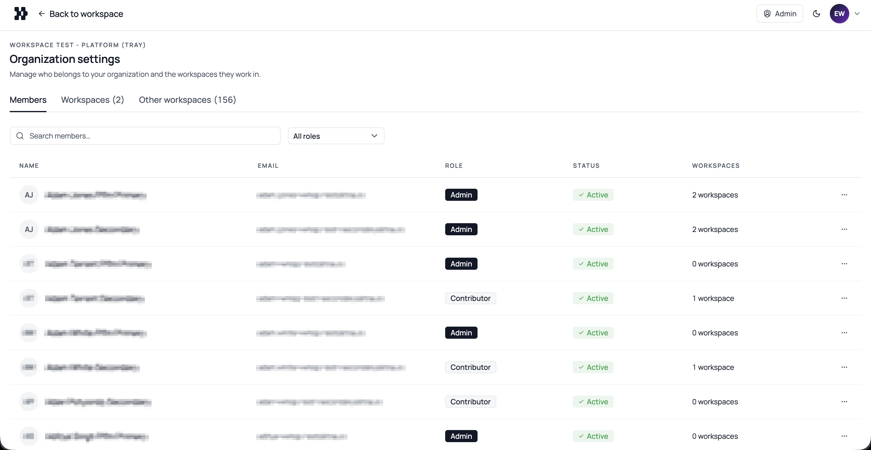 Helix members settings showing SSO, roles, and access management for the organization